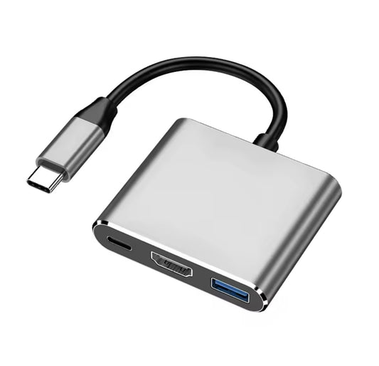 USB-C Hub 3 in 1 HDMI + PD + USB 3.0