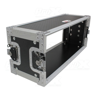 ProX X-4U7D 4U Deluxe Effects Rack 7" Deep Rail to Rail W/Handle