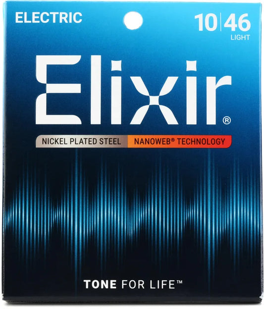 Elixir Nanoweb Electric Guitar Strings - .010-.046 Light