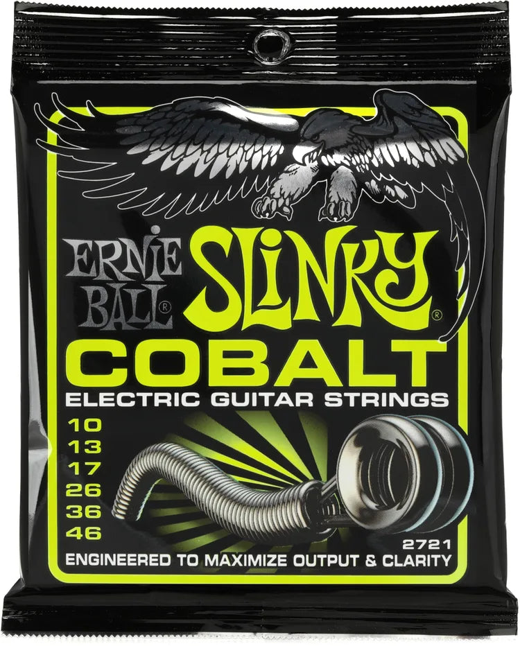 Ernie Ball Regular Slinky Cobalt Electric Guitar Strings - .010-.046