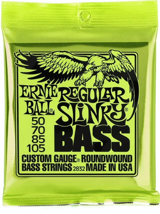Ernie Ball Regular Slinky Electric Bass Guitar Strings - .050-.105