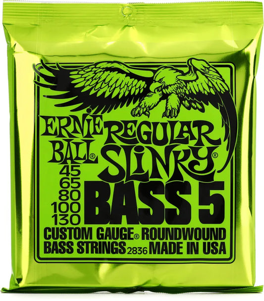 Ernie Ball Regular Slinky Electric Bass Strings - .045-.130 5-string