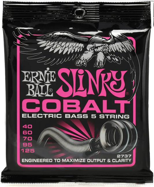 Ernie Ball Super Slinky Cobalt Electric 5-string Bass Strings - .040-.125 5-string