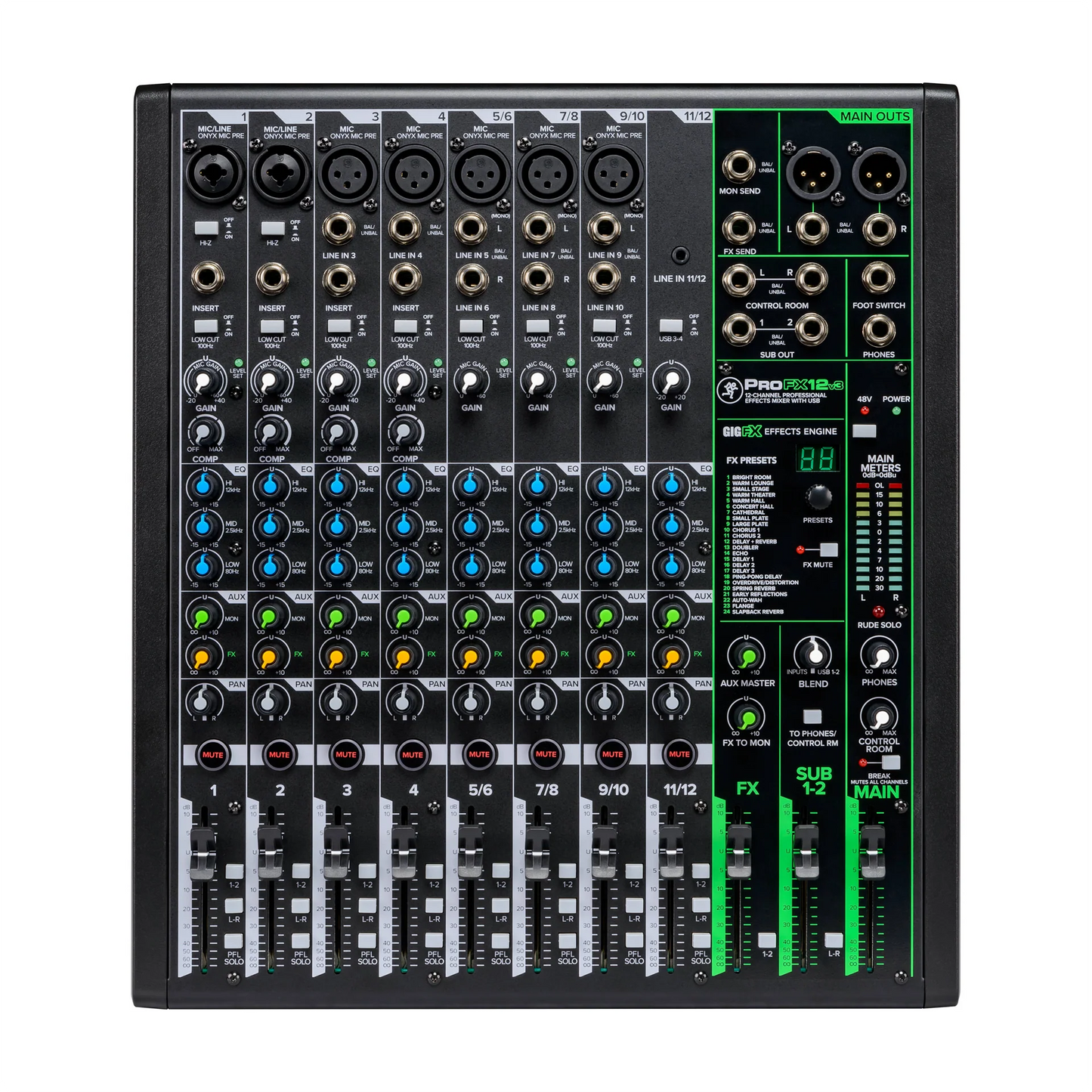 Mackie PROFX12V3+ 12-Channel Mixer Bluetooth