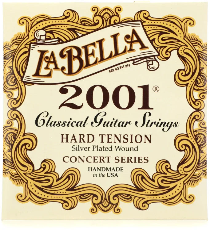 La Bella 2001 Classical Guitar Strings - Hard Tension