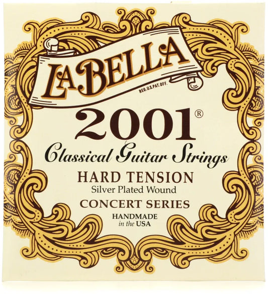 La Bella 2001 Classical Guitar Strings - Hard Tension