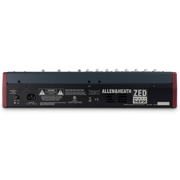 Allen & Heath ZED60-14FX 14-channel Mixer with USB Audio Interface and Effects