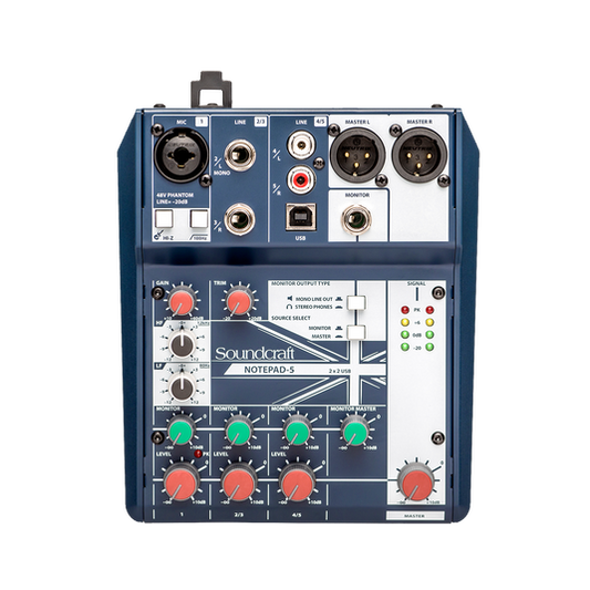 Soundcraft Notepad-5 5-Channel Compact Mixer