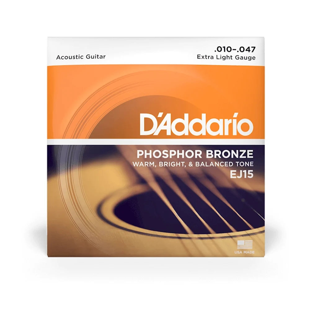 D’Addario EJ15 Acoustic Guitar Strings Extra Light .010-.047