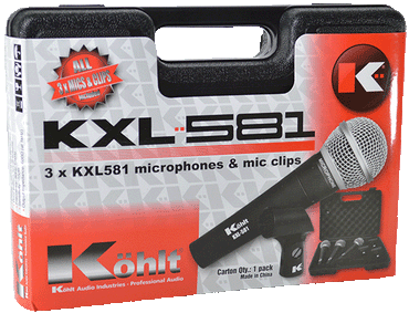 Kohlt KXL-581 Microphone 3 pack