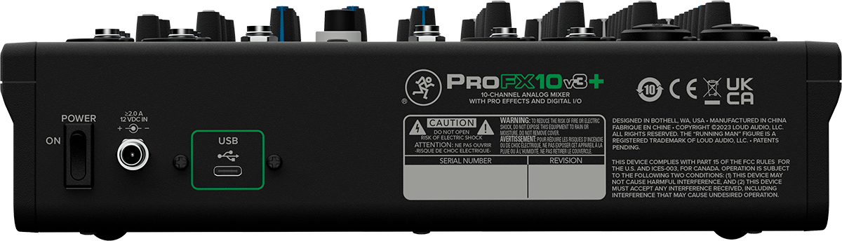 Mackie ProFX10v3+ 10-channel Mixer with USB and Enhanced Effects