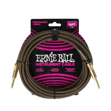 Ernie Ball 1/4 Instrument Cable 18ft PO6432