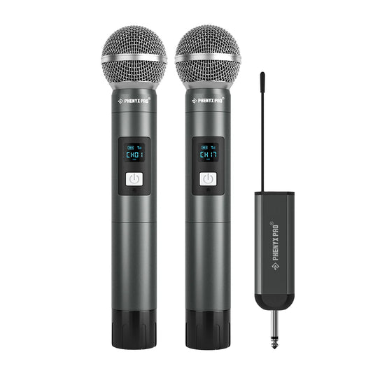 Phenyx Pro PDP-2-2H Dual Digital Portable Wireless Microphone System
