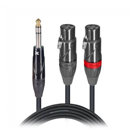 ProX 1/4-2XLRF Cable 3ft XC-SYXF03