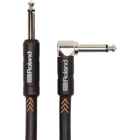 Roland 1/4 Angle 15ft Instrument Cable RIC-B15A