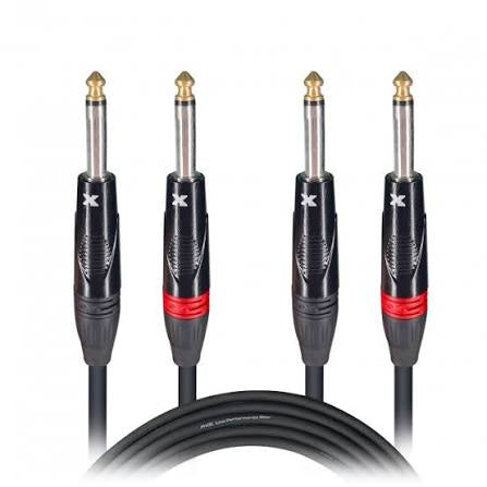 ProX Dual 1/4 - Dual 1/4 Cable 3ft XC-DP03