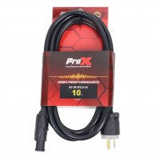ProX 10FT 12AWG NEMA 5-15P Edison Male to REAN powerCON TRUE1 Female Locking Power Cable – IP65 XC-TR1FE12-10