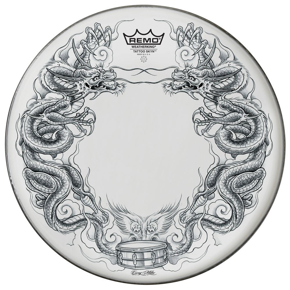 Remo Bass Powerstroke 22” Tattoo Dragon