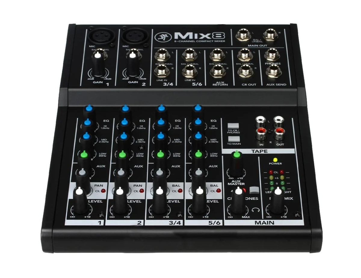 Mackie MIX8 8-Channel Compact Mixer
