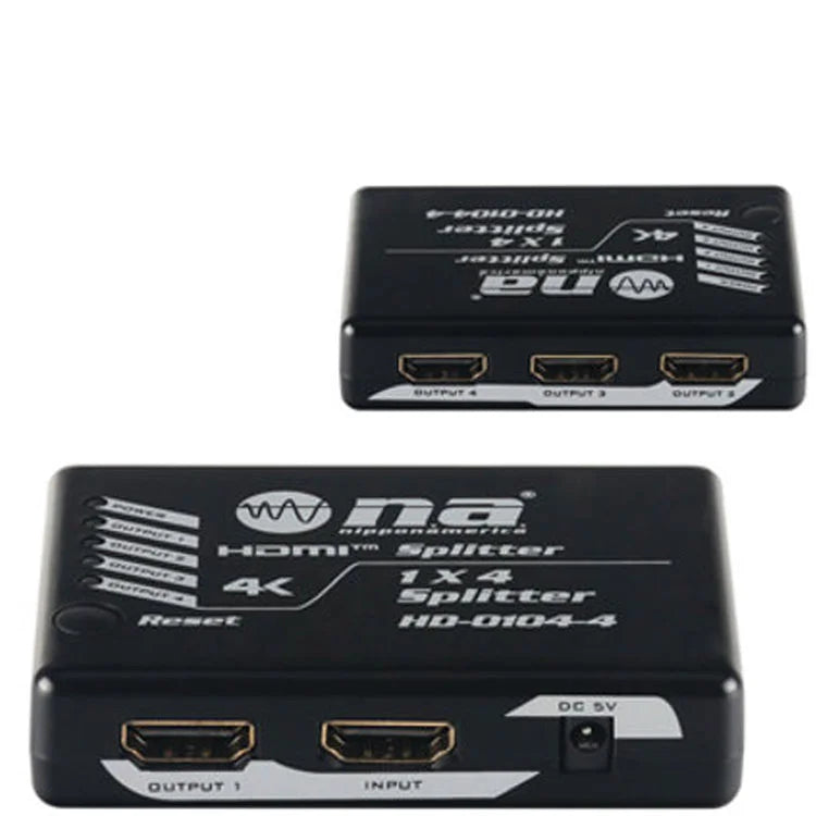 Nippon America 1x4 HDMI Splitter HD-0104-4PC