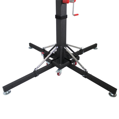 Pro-X XT-CRANK18FT-500 18Ft Lighting Heavy-Duty Crank Truss Stand 500 Lb. Capacity with Outriggers Center Load18' Includes T-Adapter Truss Mount