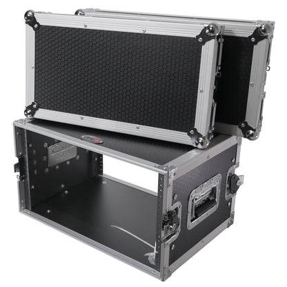 ProX X-6UE 6U Deluxe 14" Deep 19" Width Amp Effects Rack Flight Hard Case
