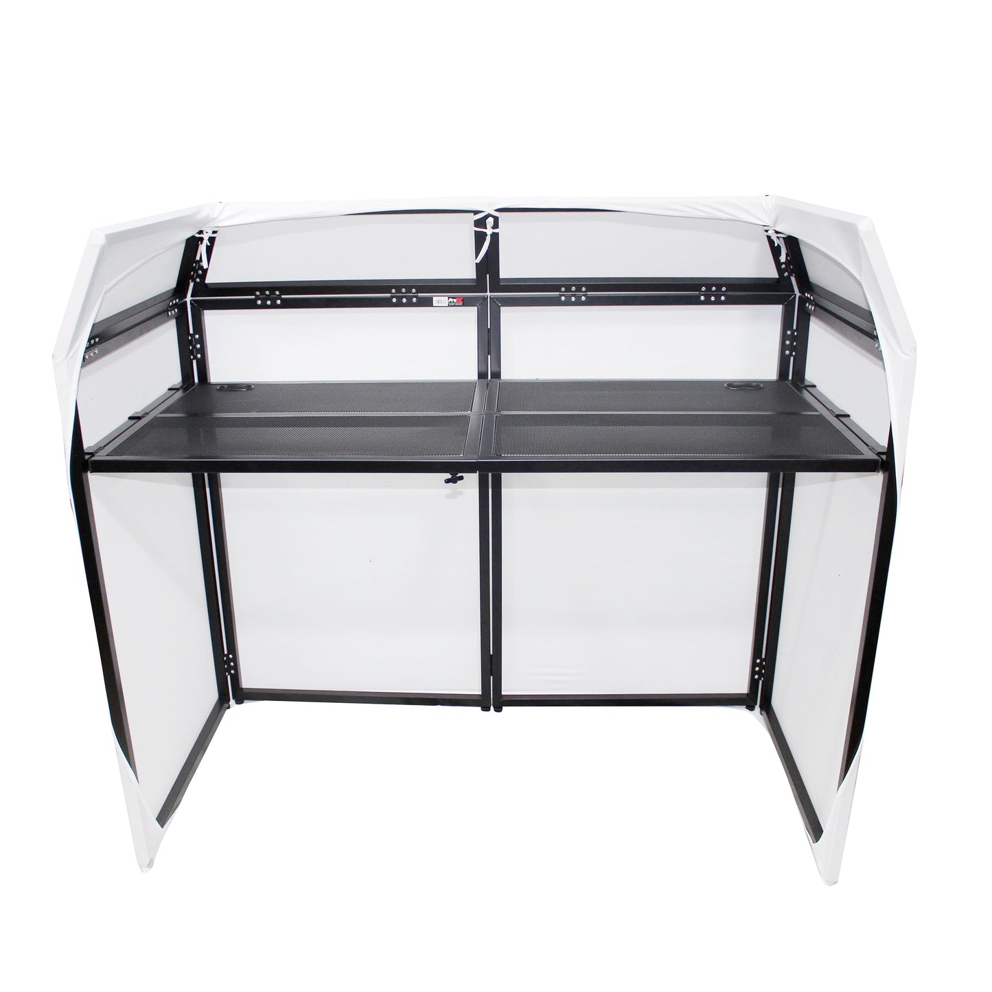 ProX XF-MESA-MK2 Mesa MK2 DJ Facade Table Station Includes White & Black Scrims and Padded Carry Bag