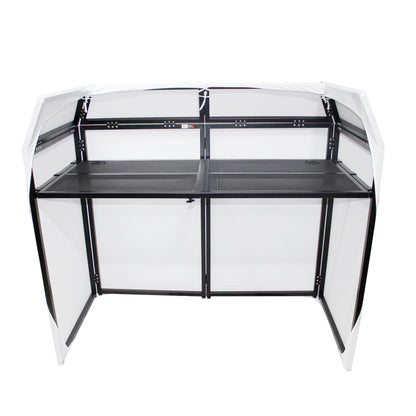 ProX XF-MESA-MK2 Mesa MK2 DJ Facade Table Station Includes White & Black Scrims and Padded Carry Bag