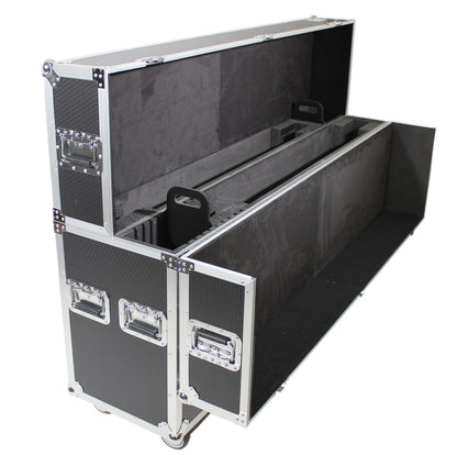 ProX  XS-LCD5570WX2 Universal Case for Flat Panel Monitor LED-LCD-Plasma TV Dual 55" to 70" Adjustable Flight Case W-4 Inch Casters