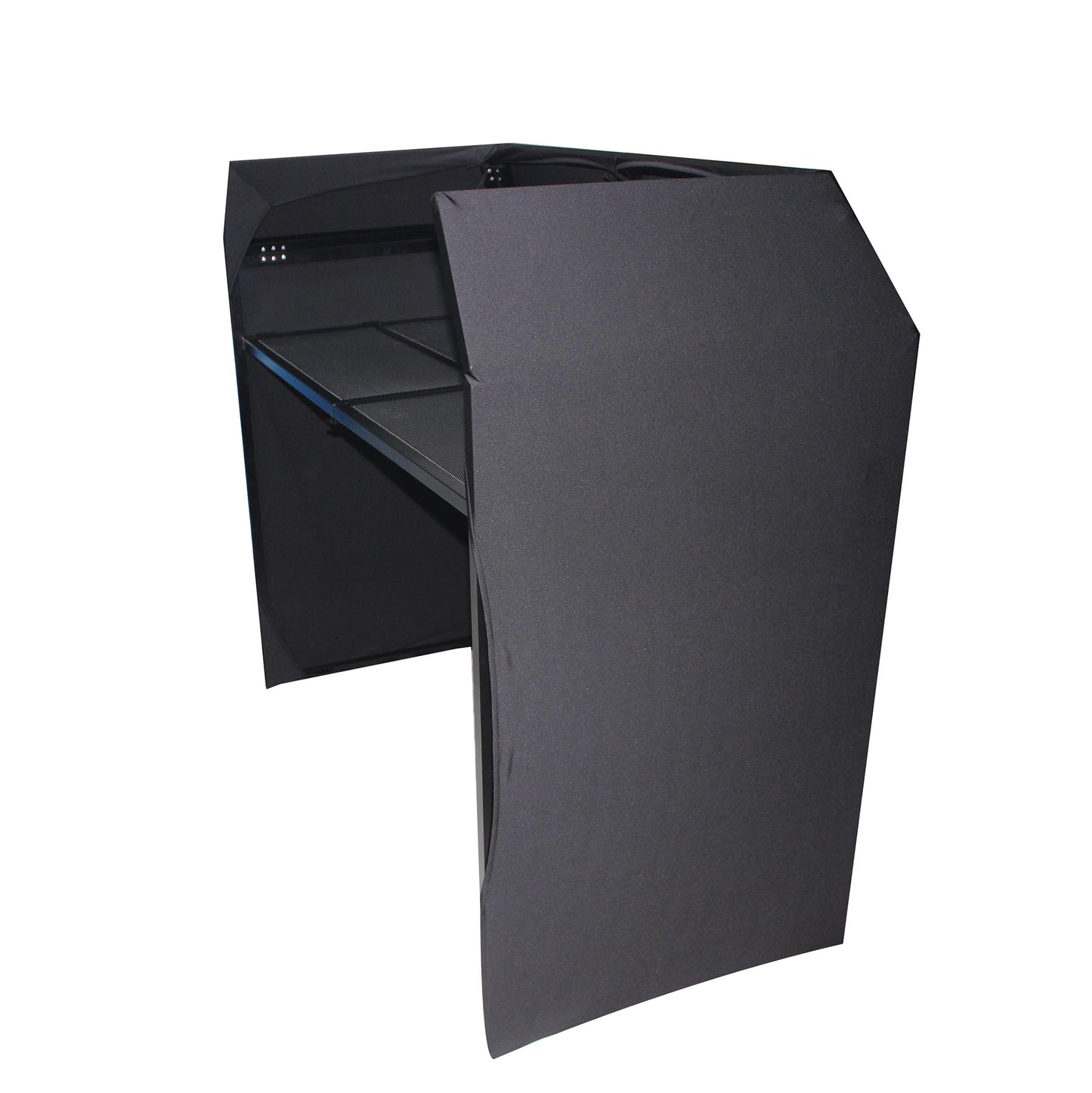 ProX XF-MESA-MK2 Mesa MK2 DJ Facade Table Station Includes White & Black Scrims and Padded Carry Bag