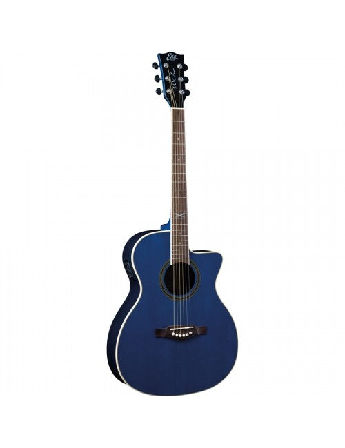 EKO NXT A100CEBL See Through Blue Acoustic Guitar with EQ