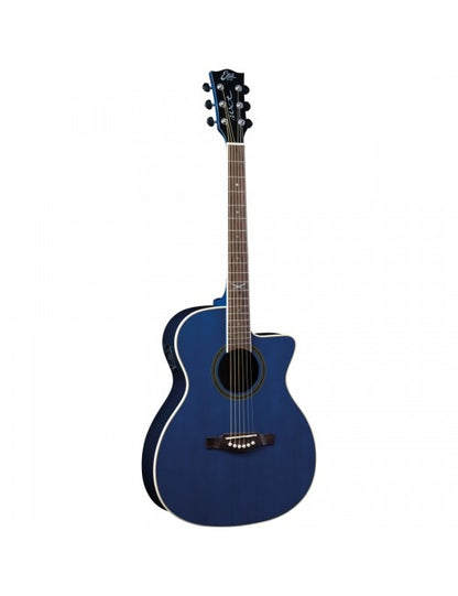 EKO NXT A100CEBL See Through Blue Acoustic Guitar with EQ
