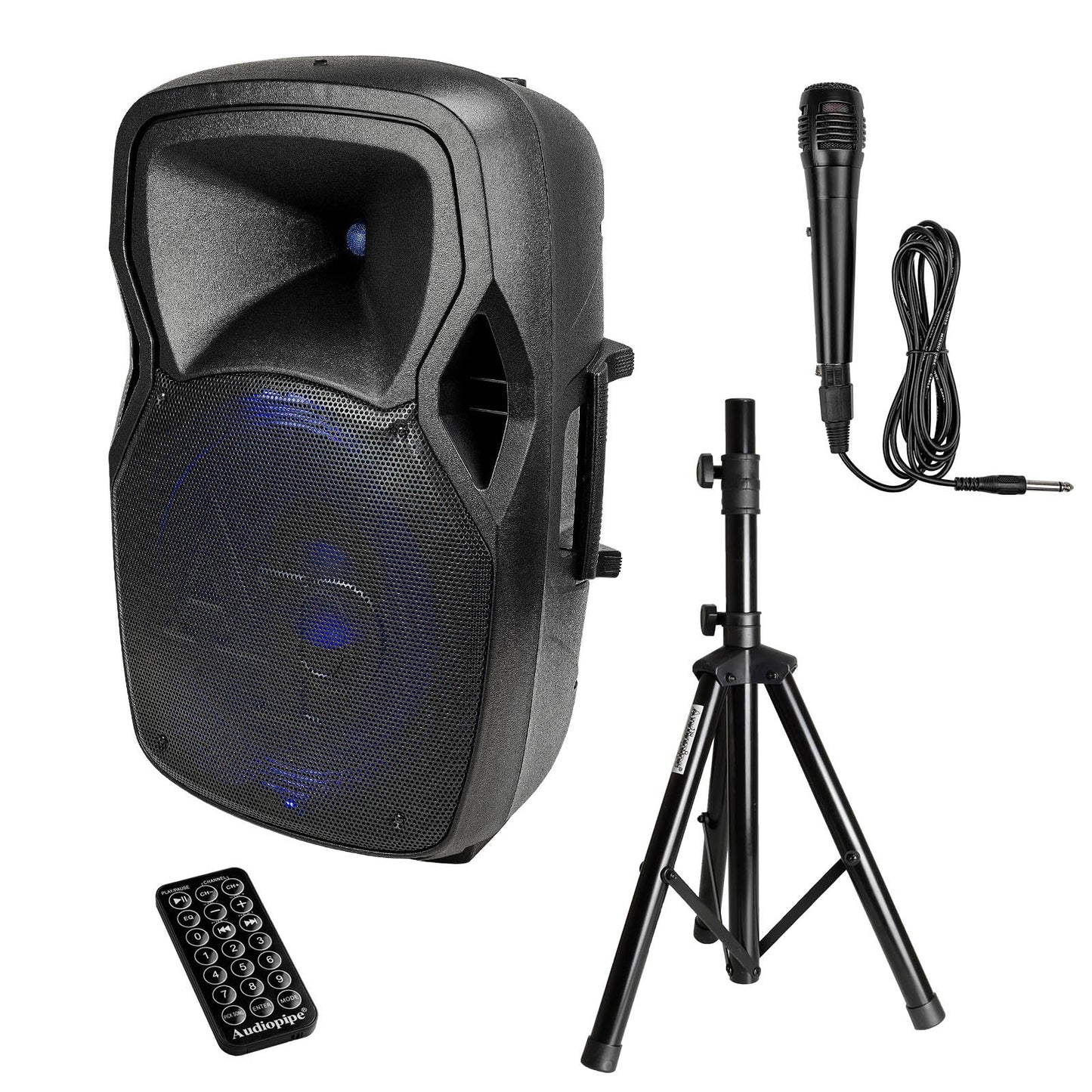 Audiopipe 15" Professional Active Loudspeaker DJAP-1567A-CMB