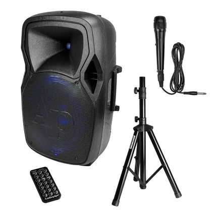 Audiopipe 15" Professional Active Loudspeaker DJAP-1567A-CMB
