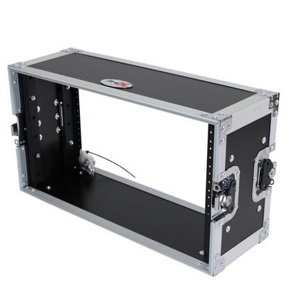ProX X-6U7D 6U Deluxe Effects Rack 7 In Deep Rail to Rail | W-Handles