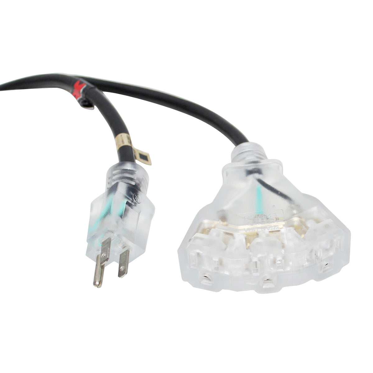 ProX 25' Ft 120VAC NEMA 15 Male to 3 Outlet Female Power-Extension Cord 14 AWG XC-P143-25