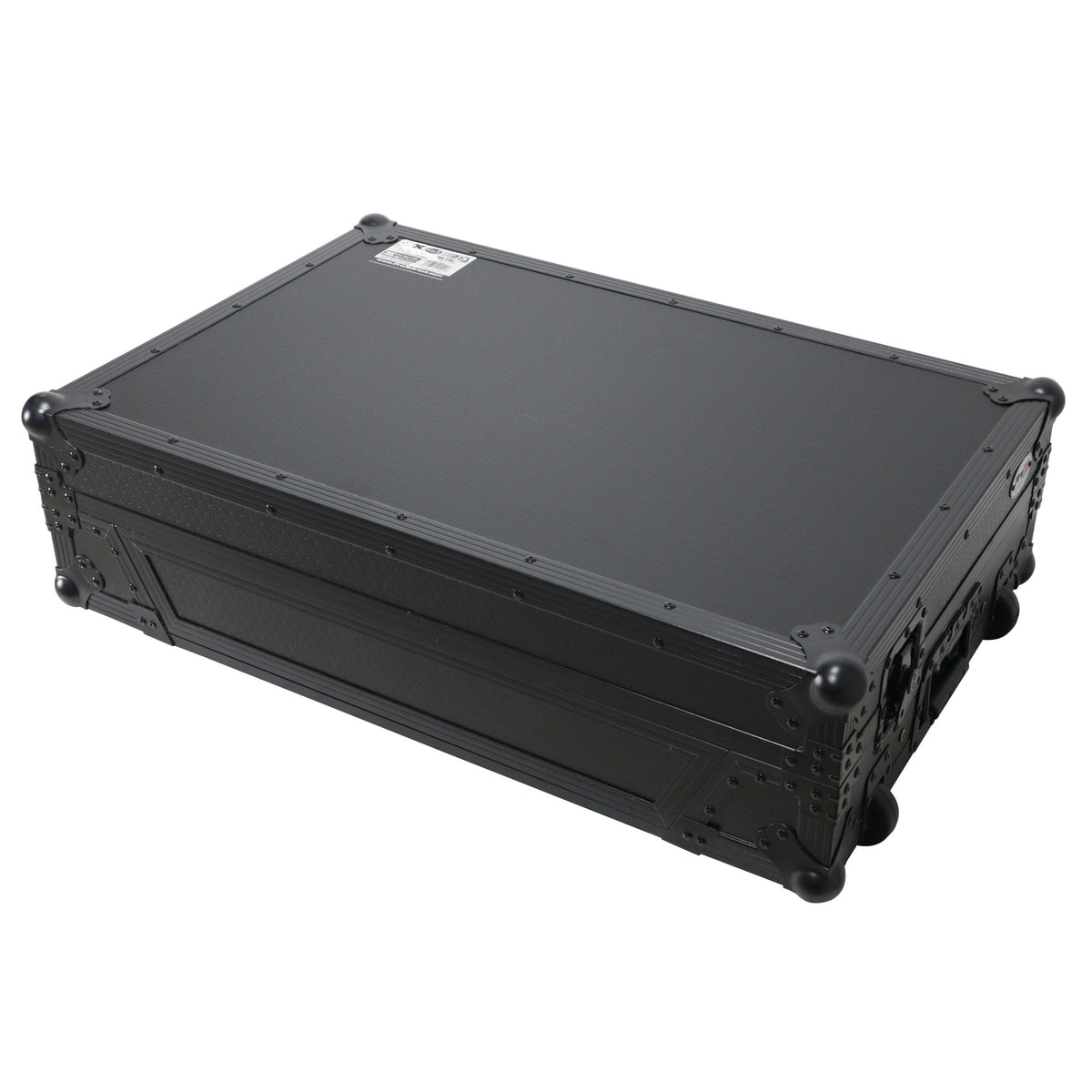 ProX XS-PRIME4 WLTBL LED MK2 ATA Flight Case For Denon PRIME 4 G2/PRIME 4 MK2 DJ Controller with Laptop Shelf 1U Rack Space and Wheels - Black