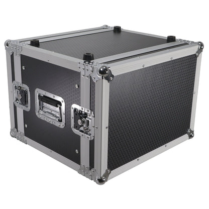 ProX X-8UE 8U Deluxe Effects Rack Case 14 In Deep Rail to Rail