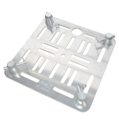 ProX XT-BP12AH 12" Aluminum 8mm Slotted Holes Truss Top Plate for F34 F32 F31 Conical Square Truss with Twist Locks and Connectors