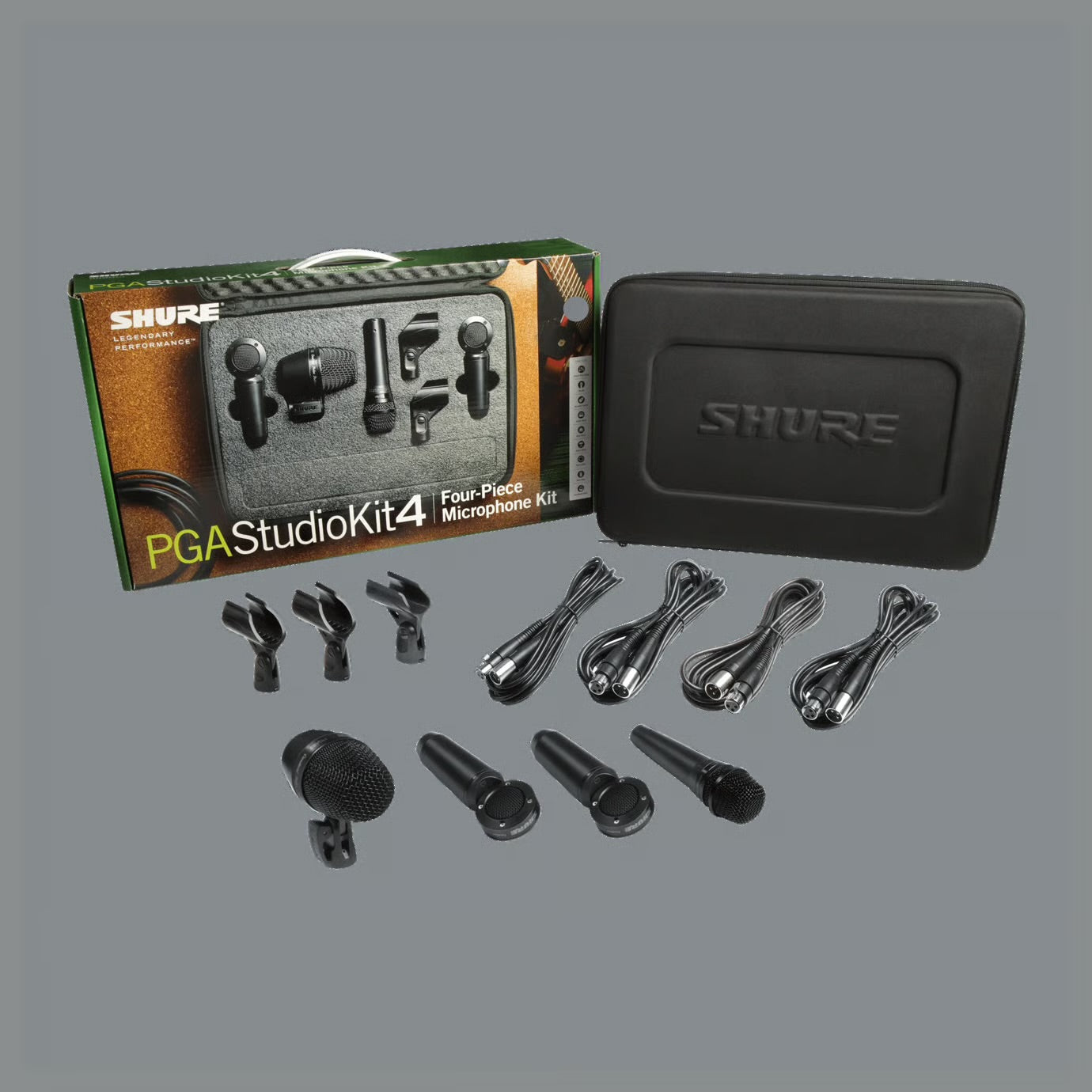 Shure PGASTUDIOKIT4 4-piece Microphone Kit