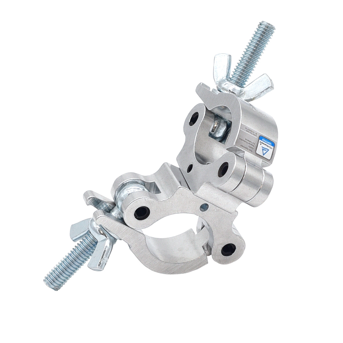 ProX T-C6S Aluminum Dual Swivel O-Clamp Stage Truss Lighting TÜV O-Clamp with Big Wing Knob fits 1.5-2.0 in Tube Capacity 661 LBS