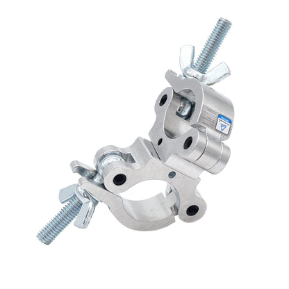 ProX T-C6S Aluminum Dual Swivel O-Clamp Stage Truss Lighting TÜV O-Clamp with Big Wing Knob fits 1.5-2.0 in Tube Capacity 661 LBS