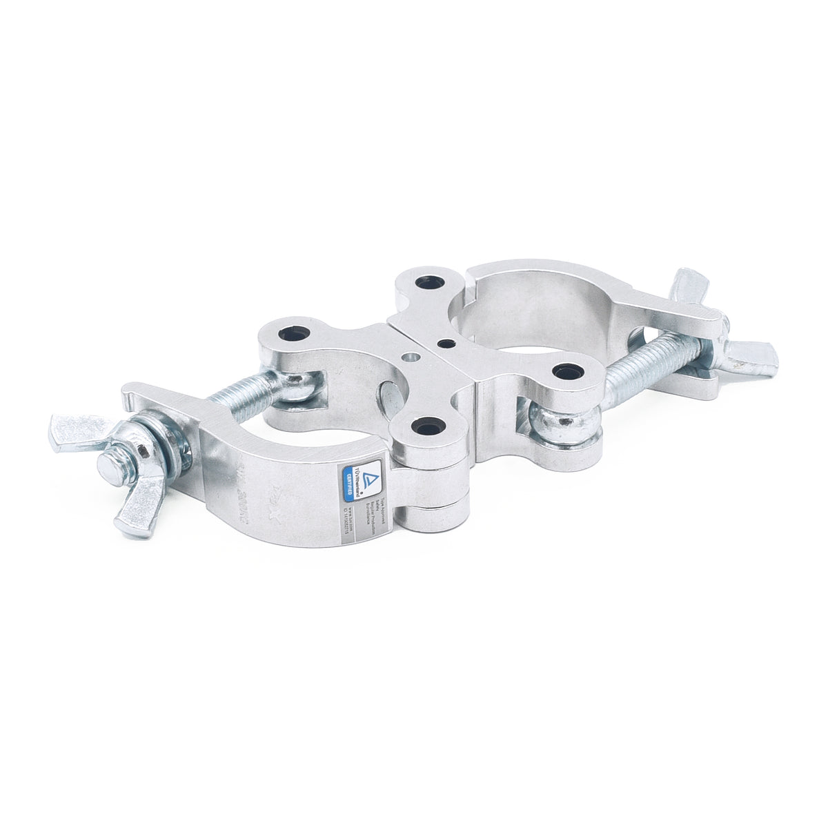 ProX T-C6S Aluminum Dual Swivel O-Clamp Stage Truss Lighting TÜV O-Clamp with Big Wing Knob fits 1.5-2.0 in Tube Capacity 661 LBS