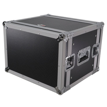 ProX X-8UE 8U Deluxe Effects Rack Case 14 In Deep Rail to Rail