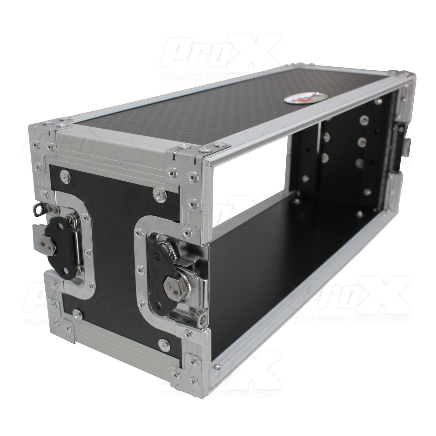 ProX X-4U7D 4U Deluxe Effects Rack 7" Deep Rail to Rail W/Handle
