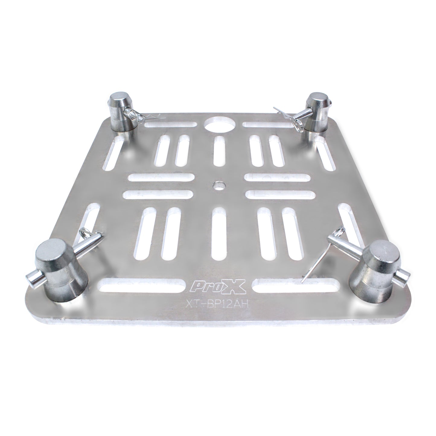 ProX XT-BP12AH 12" Aluminum 8mm Slotted Holes Truss Top Plate for F34 F32 F31 Conical Square Truss with Twist Locks and Connectors