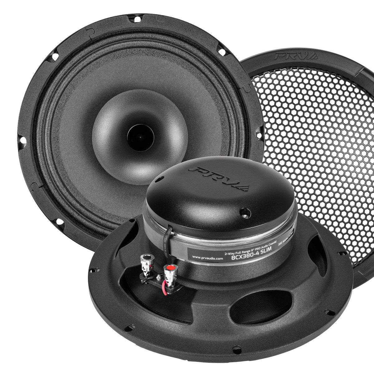 PRV 8CX380-4 Slim 2-Way Full Range 8" Pro Audio Coaxial