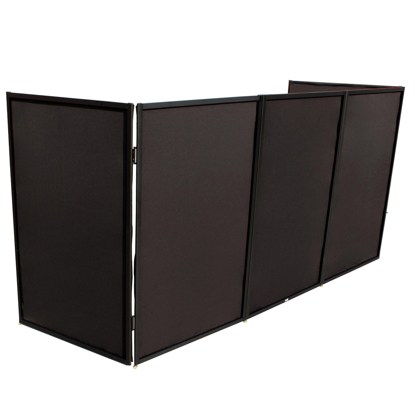 ProX XF-5X3048 5 Panel Black Frame DJ Facade W-Stainless Quick Release 180 Deg. Hinges