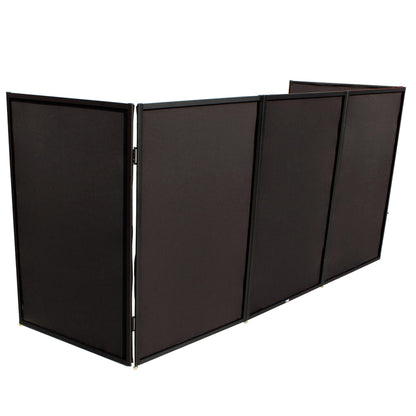 ProX XF-5X3048 5 Panel Black Frame DJ Facade W-Stainless Quick Release 180 Deg. Hinges