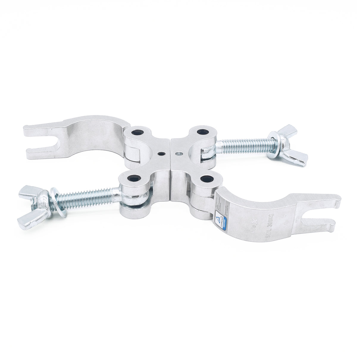 ProX T-C6S Aluminum Dual Swivel O-Clamp Stage Truss Lighting TÜV O-Clamp with Big Wing Knob fits 1.5-2.0 in Tube Capacity 661 LBS